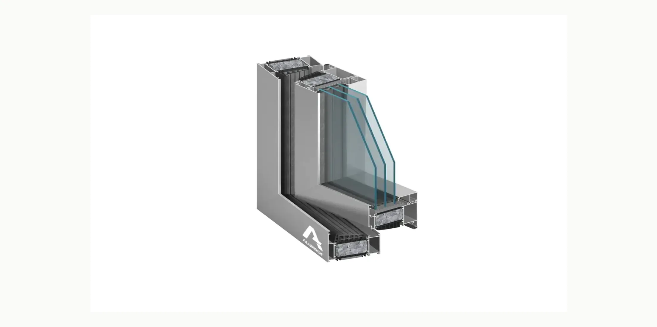 Okna aluminiowe Aluprof MB-104 Passive — specyfikacja techniczna