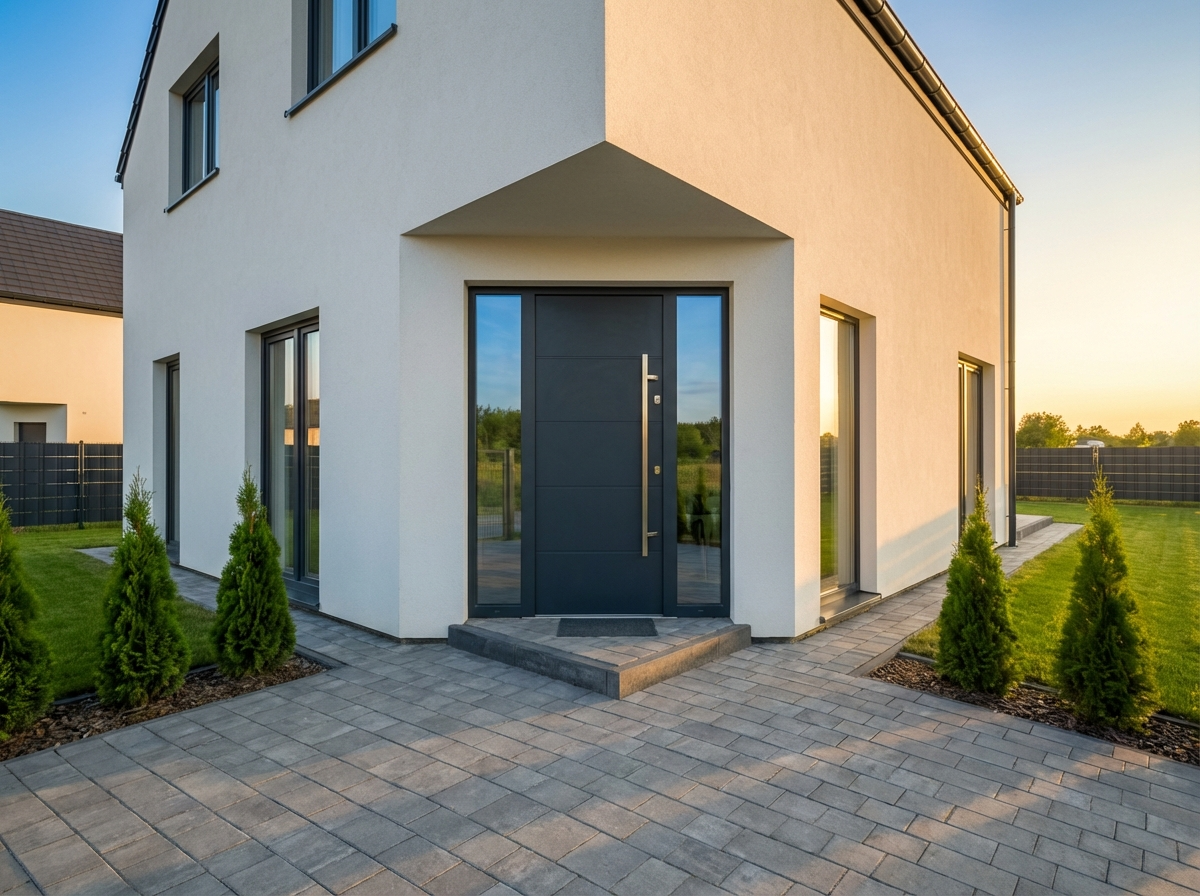 aluminiowe drzwi panelowe realizacja2