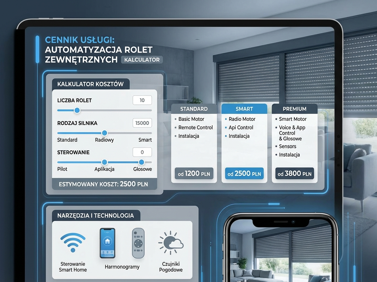 automatyzacja rolet pricing