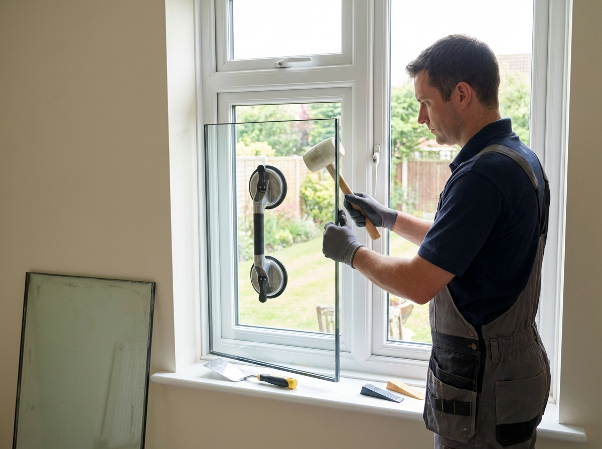 wymiana szyb zespolonych process